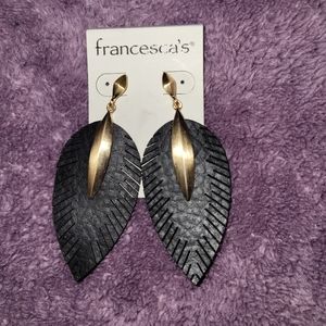 Leather earrings
